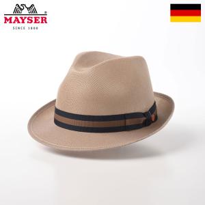 MAYSER ソフトハット 中折れハット メッシュ 帽子 父の日 メンズ 春夏 大きいサイズ DRALON Trilby Hat（ドラロン トリルビーハット） M282801 ベージュ｜homeroortega