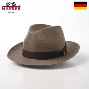 MAYSER 帽子 父の日 中折れハット メンズ 春夏 ソフトハット メッシュ 大きいサイズ DRARON Fedora Hat（ドラロン フェドラハット） M311841 ブラウン｜homeroortega