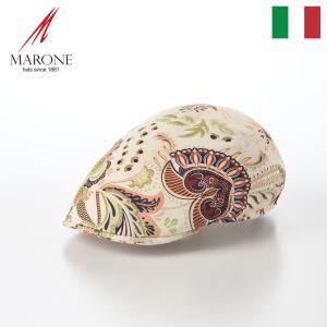 MARONE ハンチング帽 キャップ 帽子 メンズ 春 夏 CAP 大きいサイズ レディース Fiore Linen（フィオーレ リネン） CT802 クリーム｜homeroortega
