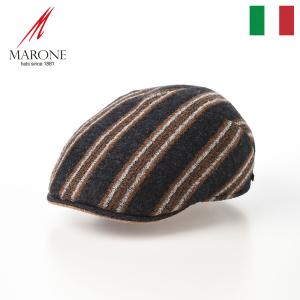 MARONE マローネ 帽子 父の日 メンズ レディース Milano Stripe（ミラノ ストライプ） BT1037 ダークグレー｜homeroortega
