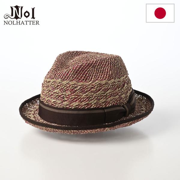 NOL 帽子 中折れハット ストローハット メンズ レディース 春 夏 Pilin pandan d...