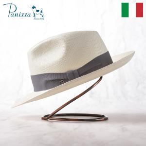 Panizza イタリア製 パナマ帽子 中折れハット メンズ 紳士帽 大きいサイズ QUITO SPERANZA（キト スペランツァ）ホワイト 父の日ギフト プレゼント｜homeroortega