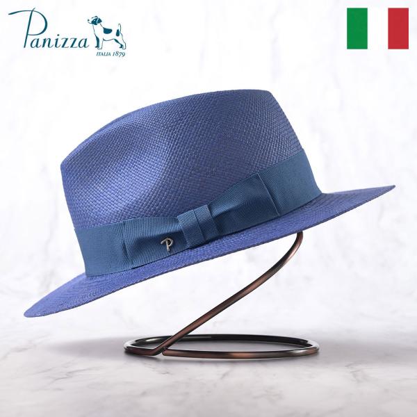 Panizza イタリア製 パナマ帽子 中折れハット メンズ 紳士帽 フェドラ 大きいサイズ ZAM...