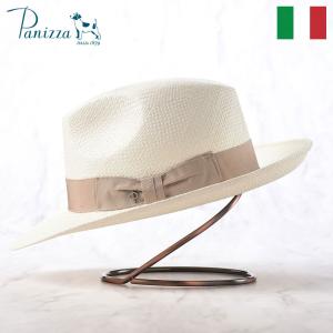 Panizza パナマ帽 中折れハット 春 夏 メンズ レディース 帽子 シンプル TULCAN ELEGANZA(トゥルカン エレガンツァ)ホワイト｜homeroortega