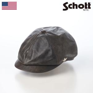 Schott N.Y.C（ショット） Schott ONE STAR LEATHER CASQUETTE(ワン