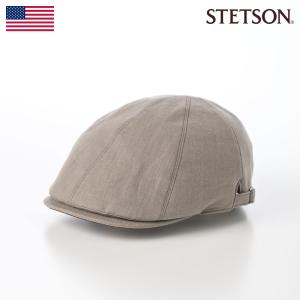 STETSON ハンチング帽 帽子 父の日 キャップ CAP メンズ レディース 春 夏 大きいサイズ WASHER LINEN HUNTING（ワッシャーリネン ハンチング） SE763 カーキ｜homeroortega