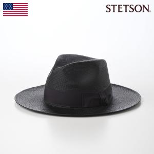 STETSON ステットソン パナマ帽 パナマハット 帽子 父の日 メンズ レディース FLAT PANAMA G5（フラット パナマ G5） SE785 ブラック｜homeroortega