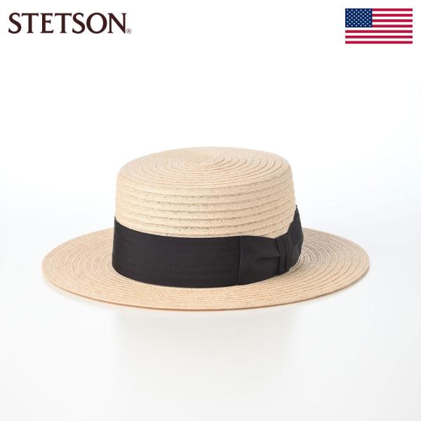 STETSON 帽子 カンカン帽 ステットソン LINEN BRAID KANKAN HAT(リネン...