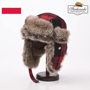 【WOOLRICH】 ラビットリアルファー フライトキャップ Lサイズ Woolrich Woolen Mills（ウールリッチウーレンミルズ） リアルレザー