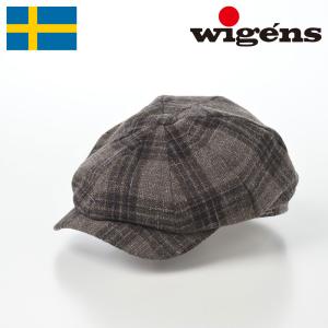 wigens 帽子 メンズ レディース Newsboy Classic Cap（ニュースボーイ クラシックキャップ）W101745 ブラウンチェック｜homeroortega
