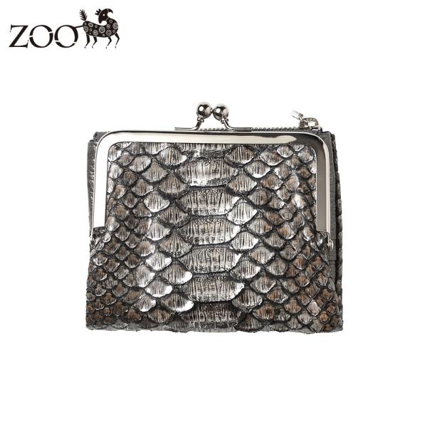 ZOO ズー 二つ折り財布 DIAMOND PYTHON Kiss-lock Wallet（ダイヤモ...