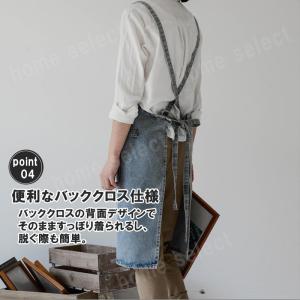 デニム エプロン おしゃれ 北欧 保育士 シン...の詳細画像5