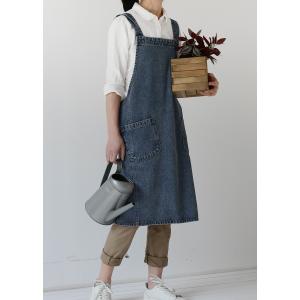 デニム エプロン おしゃれ 北欧 保育士 シン...の詳細画像5