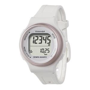 山佐時計計器（万歩計/歩数計）TM-600(W/W)ホワイト×ホワイト レディース (TM600)（送料無料）（電波時計内蔵・腕時計型万歩計）｜homeshop