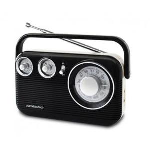 ADESSO(アデッソ) レトロAM/FMラジオ RA-601BK ワイドFM｜homeshop