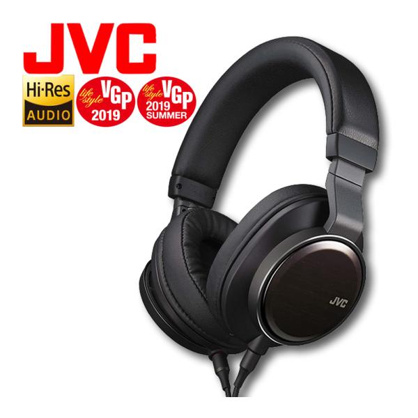 ハイレゾヘッドホン (ヘッドフォン) JVC WOOD01 HA-SW01 ブラック 黒 ハイレゾ対...