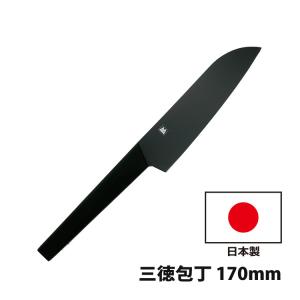 佐竹産業 ブラック (BLACK) 三徳包丁 170mm AB001｜homeshop