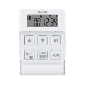 （メール便可:2点まで）TANITA(タニタ) デジタルタイマー バイブレーションタイマー24時間計 クイック TD-370N (ホワイト) (TD370NWH)