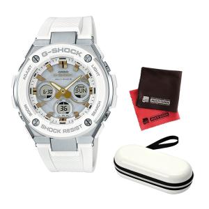 （時計ケース・クロスセット）カシオ CASIO 腕時計 GST-W300-7AJF ジーショック G-SHOCK メンズ G-STEEL 電波ソーラー（国内正規品）
