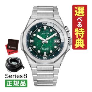 (選べる特典付)シチズン シリーズ8 腕時計 自動巻 ステンレス メンズ 国内正規品 NB6060-58X 時計ケース・クロス付