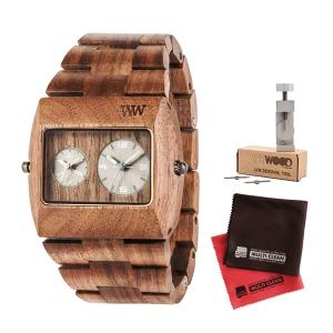 （セット）（正規輸入品）(ウィーウッド)WEWOOD 腕時計 9818073 木製 JUPITER rs NUT&バンド調整キット&クロス2枚｜homeshop