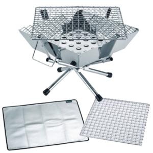 UNIFLAME（ユニフレーム） 薪グリル II ＆ ブリッジ ＆ ユニセラ鉄板