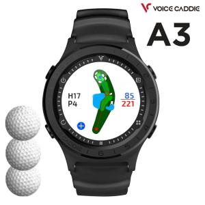 ボイスキャディ A3 腕時計タイプ ＆ ゴルフボール (3個) セット Voice Caddie GPS 時計 距離計｜homeshop