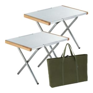 ユニフレーム 焚き火テーブル 682104 2個＋焚き火テーブルトート 683644（モスグリーン）セットの商品画像