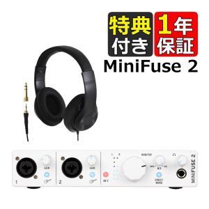 ( ヘッドホン付き ) Arturia MiniFuse 2 WH 2イン/2アウト USB-C オーディオ MIDIインターフェイス   ヘッドホン HP-CT1 セット｜homeshop