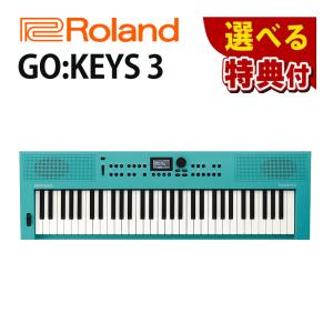 ローランド Roland GO:KEYS 3 GOKEYS3-TQ キーボード 61鍵盤 ターコイズ 選べる特典セット（ラッピング不可）｜homeshop