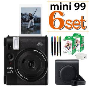 (ケース・フィルム40枚・ペン・アダプタセット)富士フイルム チェキ instax mini 99 ブラック｜ホームショッピング