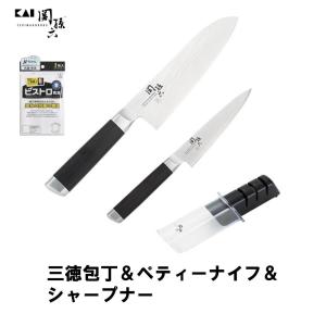 貝印 ◇関孫六 包丁 3点セット ( 三徳・ピーラー・エプロン ) RC5048