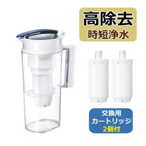 東レ トレビーノ ポット型浄水器 高除去 1.2L PT502SV ＆カートリッジ PTC.SV2J 2個セット｜homeshop