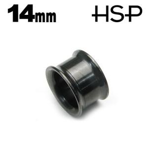 ボディピアス ブラックダブルフレア イヤレット 14mm ボディーピアス｜homeslicepro