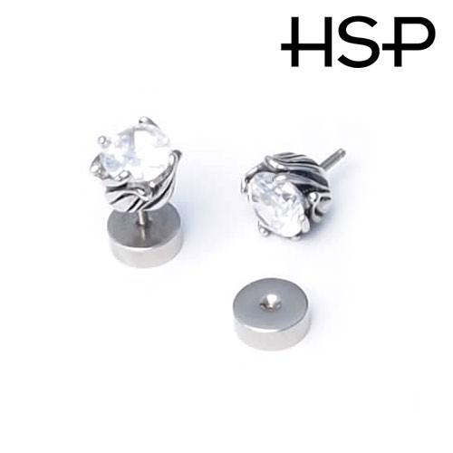 ボディピアス 16G トライバルフローラルバインCZフェイクプラグ