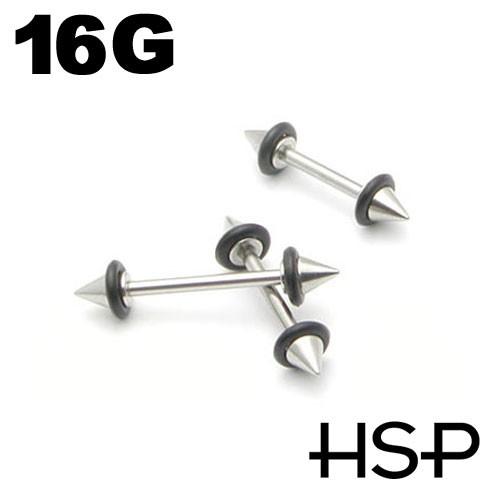 ボディピアス 16G ストレートバーベル Oリングコーン nnktp tibnp ボディーピアス