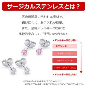 サージカルステンレス ピアス 金属アレルギー対...の詳細画像3