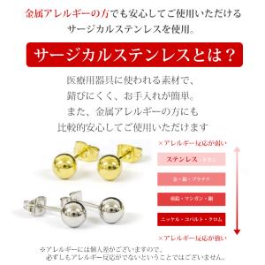 ピアス つけっぱなし 金属アレルギー対応 サー...の詳細画像3