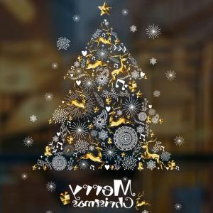 ウォールステッカー クリスマス　ツリー　merry christmas