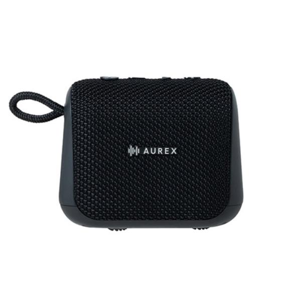 送料無料 東芝 AUREX ポータブルBluetoothスピーカー AX-WSP100(K)