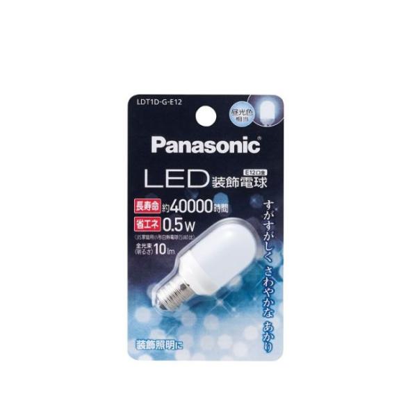 パナソニック LED装飾電球 E12 昼光色相当 10lm 0.5W LDT1DGE12