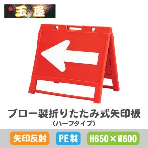 矢印板 アルミ製公団型(450×450mm)全面反射 赤白(やじるし 方向指示板 