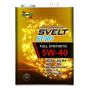 SUNOCO SVELT EURO 5W-40 20L エンジンオイル スノコ オイル 個人宅配送可