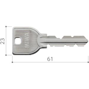 MIWA　美和ロック　U9シルンダー用　小鍵（スペアキー）【宅急便のみ】【店頭受渡可能】受注製作品