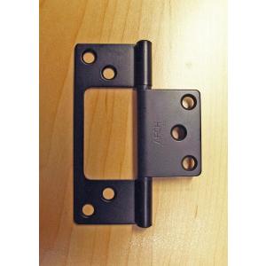 ARCH　No.4300　ステンレス　フラッシュ丁番　黒　ブラック　76mm　＜＞