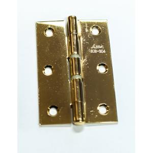 ARCH　No.3530　ステンレス製　角丁番　76mm　GP金色メッキ　リング入り【在庫限り特値販売】【メール便対応】