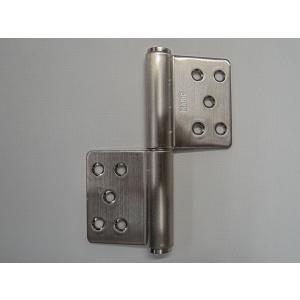 ステンレス製　KJ旗丁番（両面皿　左右兼用）公団住宅　127mm　S-515《H-04-19》丸喜MK＜＞