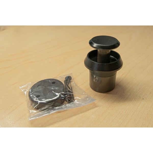 プッシュつまみ　35mm　PK-102S　面付　黒　ブラック　SOWA　#213《H-05-19》【...