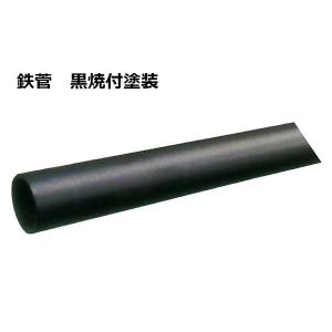 ブラック 鉄パイプ 黒焼付塗装 25φ 2m《B-00-2》【即日出荷】【店頭