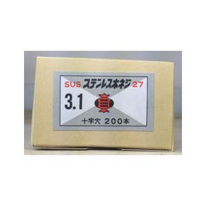 徳用 ステンレス棚柱用ネジ 十字穴皿 3.1×1...の商品画像